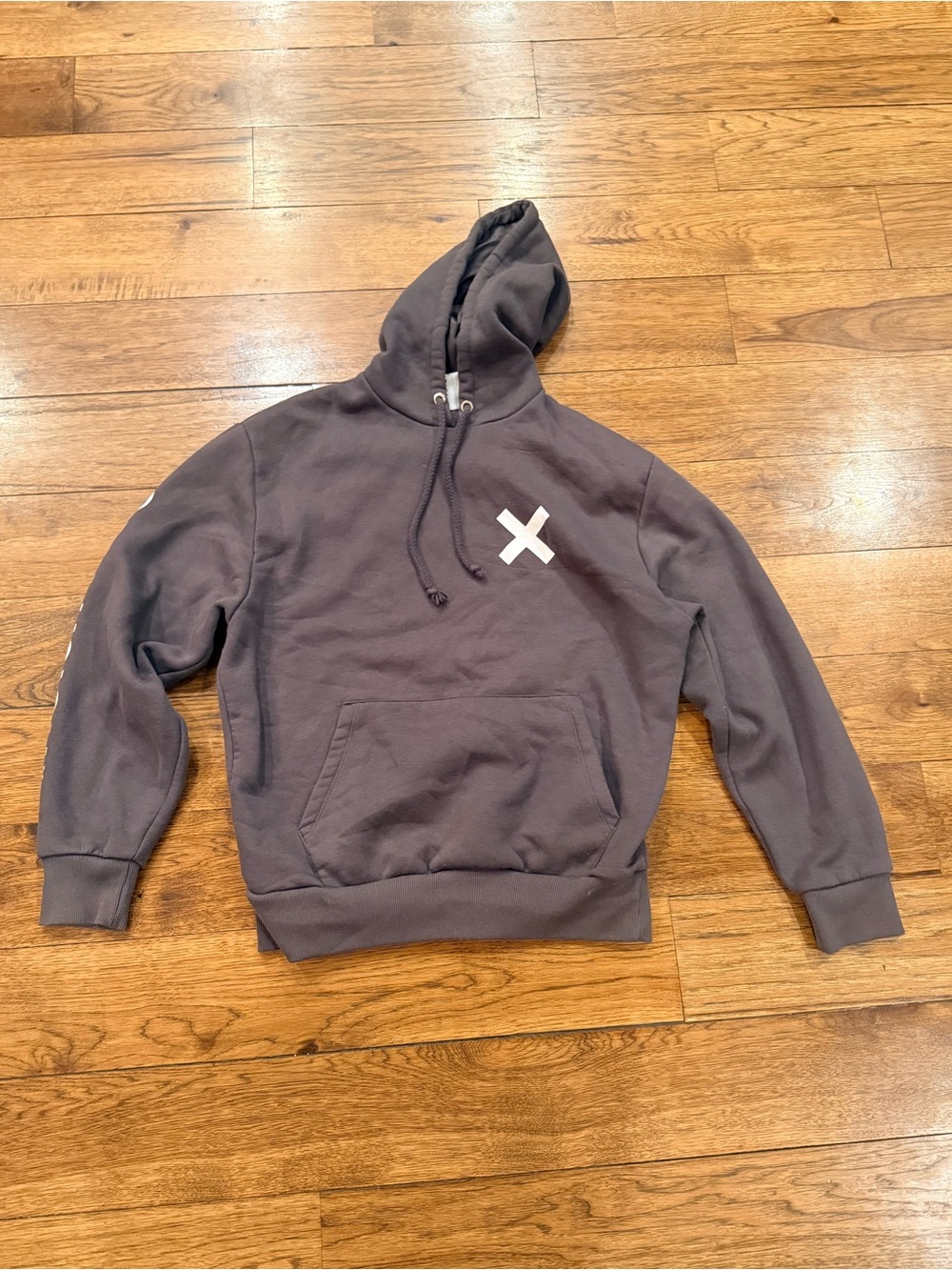 COLLUSION Unisex Dark Grey Hoodie Size XS